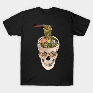 Ramen Noodle Skull T-Shirt